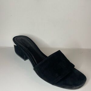 Alexander Wang Black suede cutout heel sandals